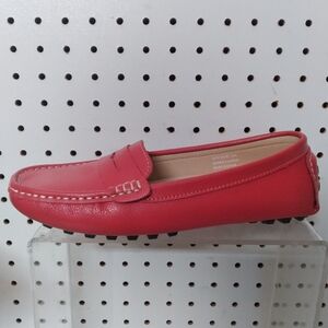 Artisure | Red Shoes | Women's Comfort Loafers Penny Flat Heel Padded Slip-on 8